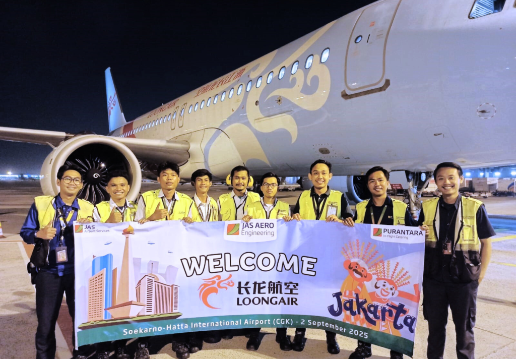 Starting September 2, 2025, PT JAS Aero Engineering Services Provides Aircraft Airworthiness Certification Services for Loong Air’s Flight Operations in Jakarta