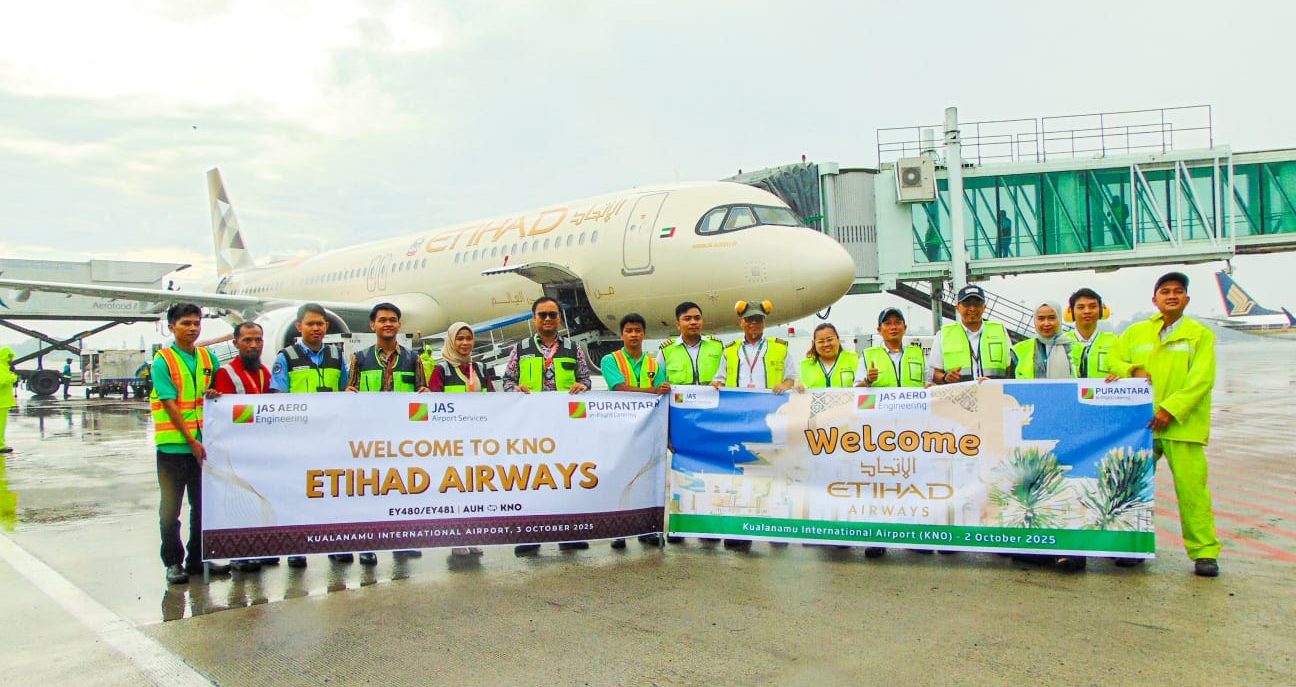 Inaugural Etihad Airways KNO 02.10